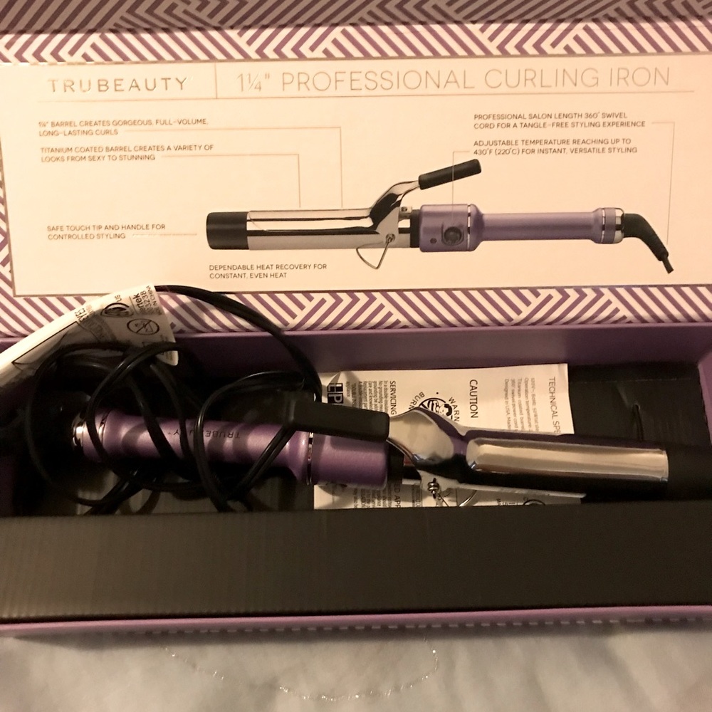 True beauty professional 1 1/4 curling iron